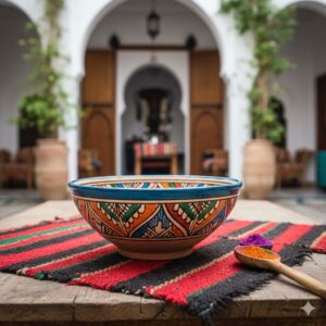 Bol en céramique peint