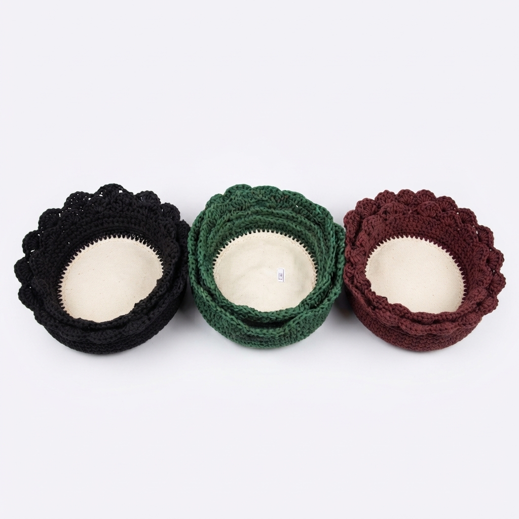Corbeille Artisanale en Crochet