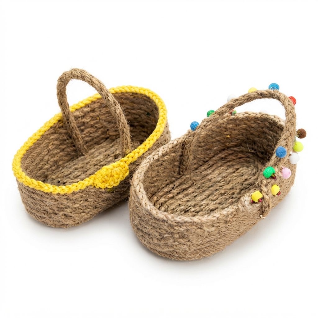 Mini-Panier Artisanal en Jute Naturelle