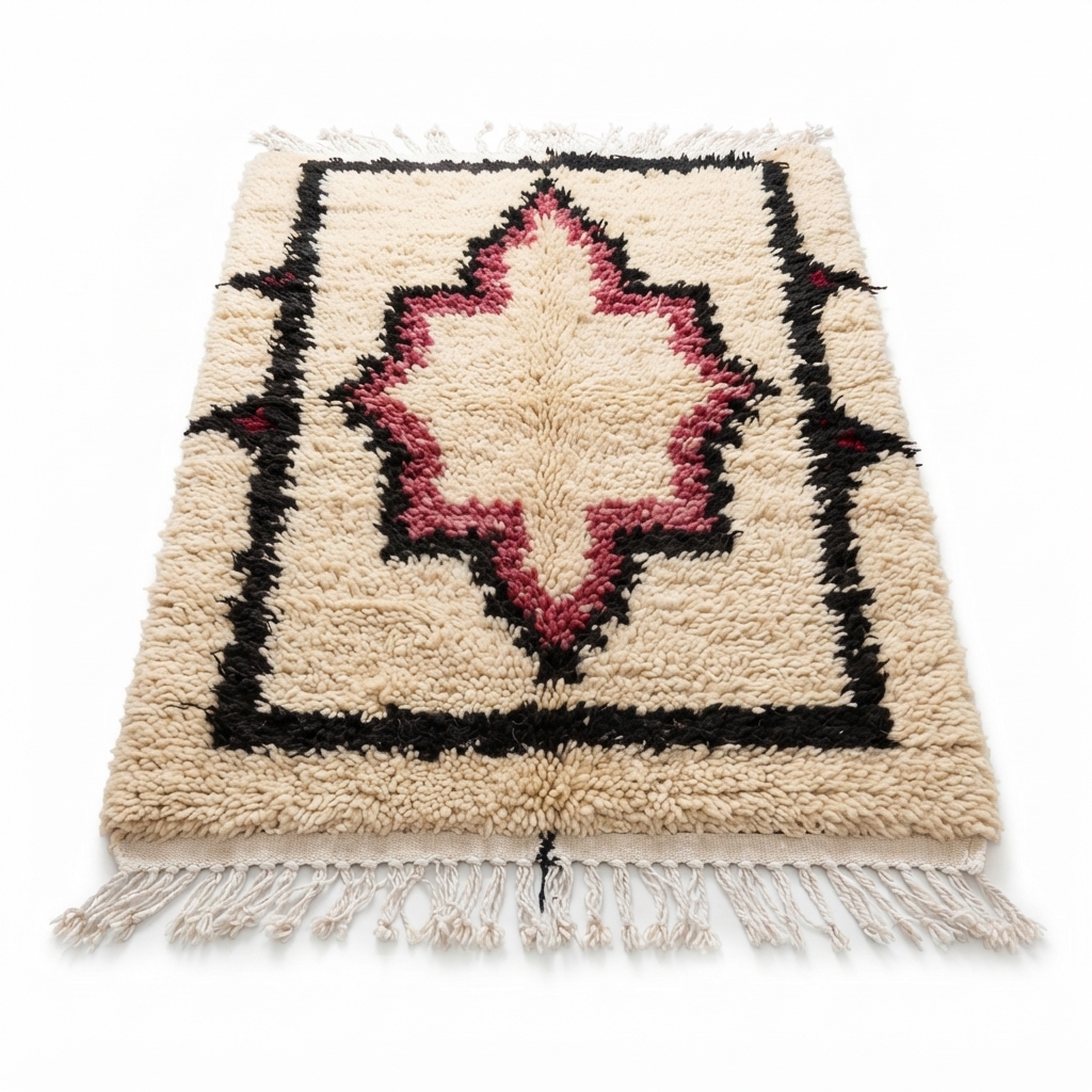 un tapis de style Boucherouite