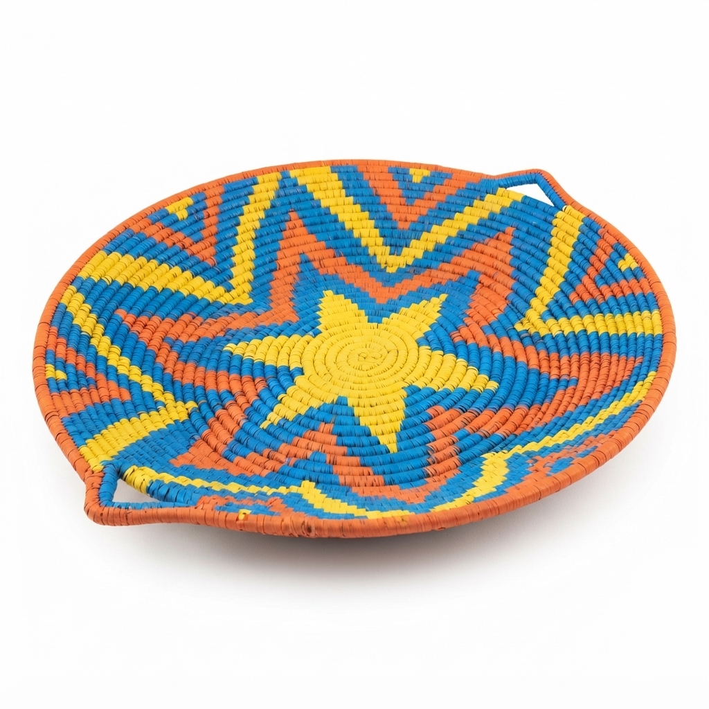 Panier en osier tissé main