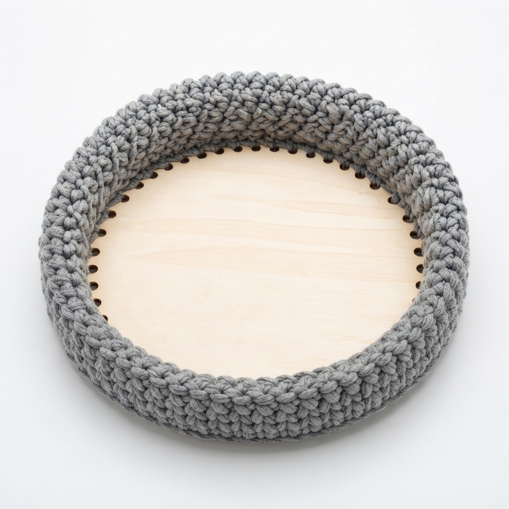 Panier Rond en Crochet