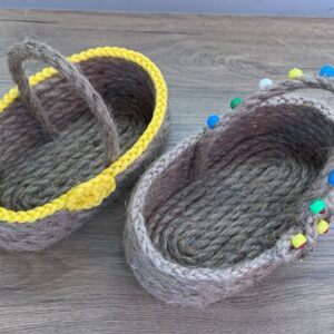 Mini-Panier Artisanal en Jute Naturelle