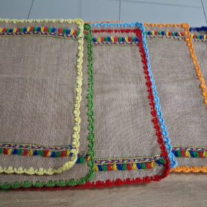 Sets de Table Bohèmes en Jute et Crochet "Festa"