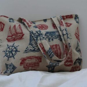 Sac cabas en toile imprimée
