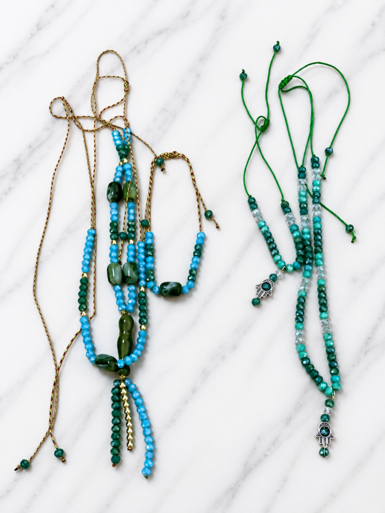 Ensembles de Bijoux Artisanaux Perlés