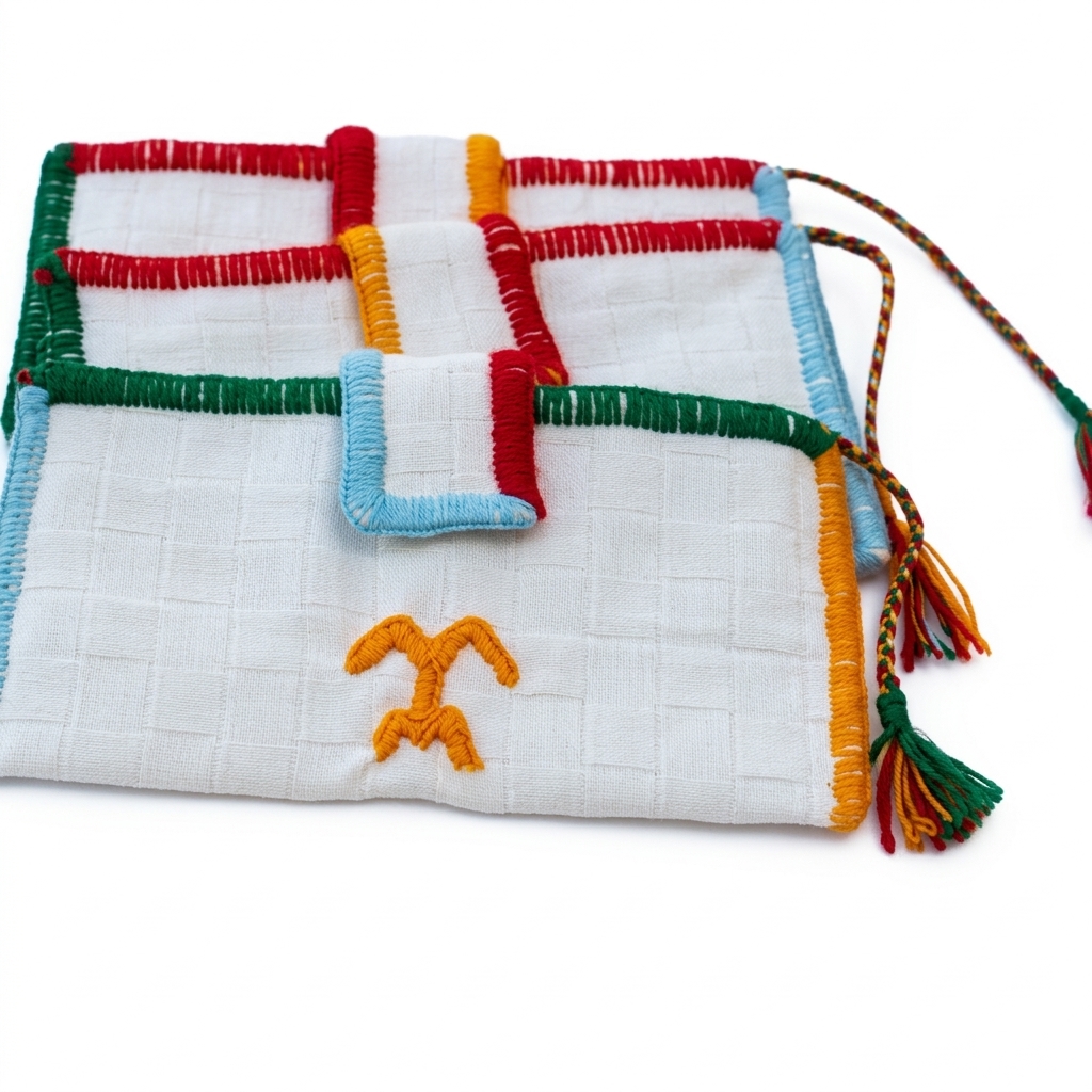 Pochette artisanale tissée à la main