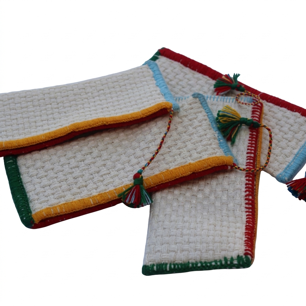 Pochette artisanale tissée à la main