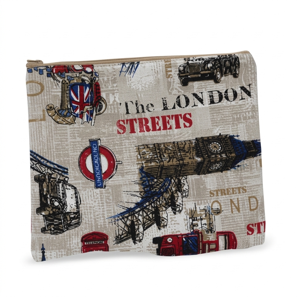 Sac de pc artisanale en tissu imprimé