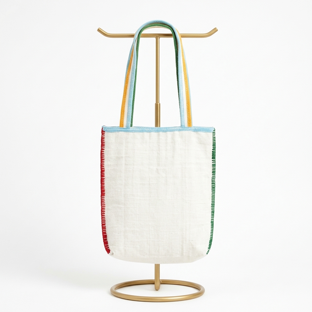 Sac cabas artisanal en tissu tissé