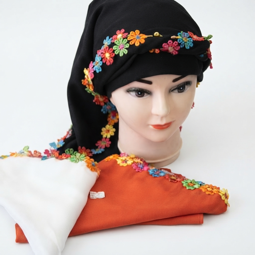 foulard brodé traditionnel