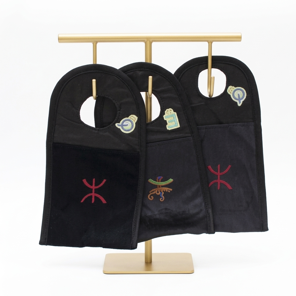 Sac de voiture artisanal – Motif amazigh