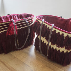 Sac à main en paille tressée,