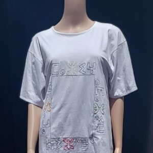 T‑shirt blanc à manches courtes