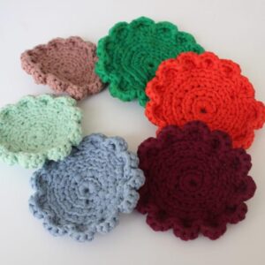 sous-verres artisanaux crochetés