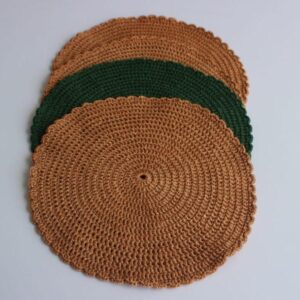 sets de table artisanaux crochetés
