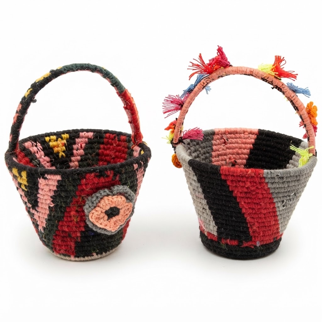 petits paniers colorés